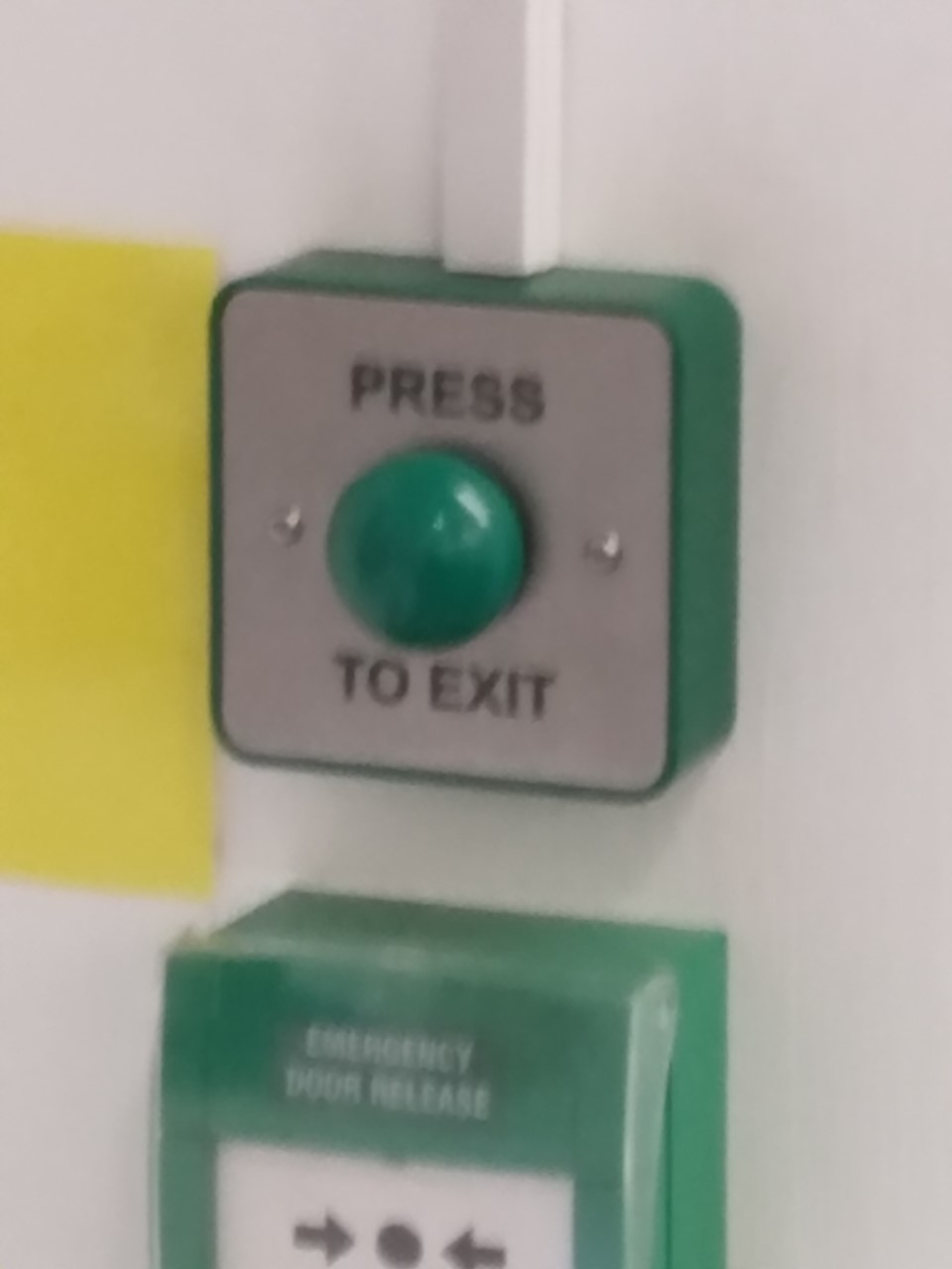 Exit button to leave the waiting area Exit button to leave the waiting area